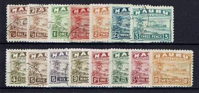 Image of Nauru SG 26B/39B FU British Commonwealth Stamp